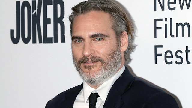 NEW YORK, NEW YORK - OCTOBER 02: Actor Joaquin Phoenix attends the "Joker" premiere during the 57th New York Film Festival at Alice Tully Hall, Lincoln Center on October 02, 2019 in New York City.