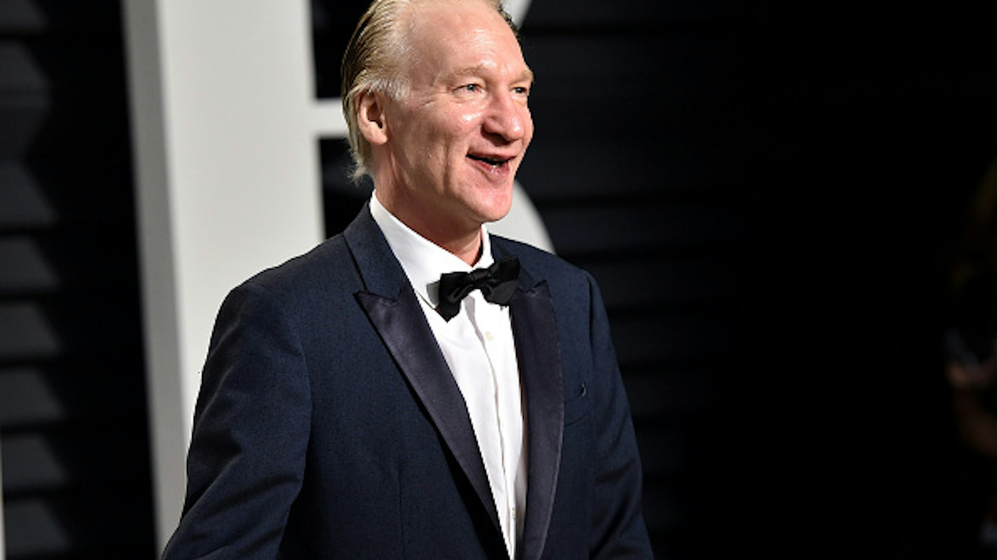 BEVERLY HILLS, CA - FEBRUARY 26: Television personality Bill Maher attends the 2017 Vanity Fair Oscar Party hosted by Graydon Carter at Wallis Annenberg Center for the Performing Arts on February 26, 2017 in Beverly Hills, California.