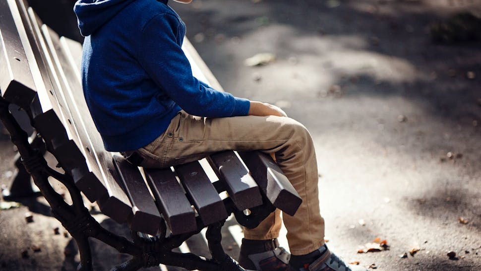 Sad Child Sad boy - stock photo