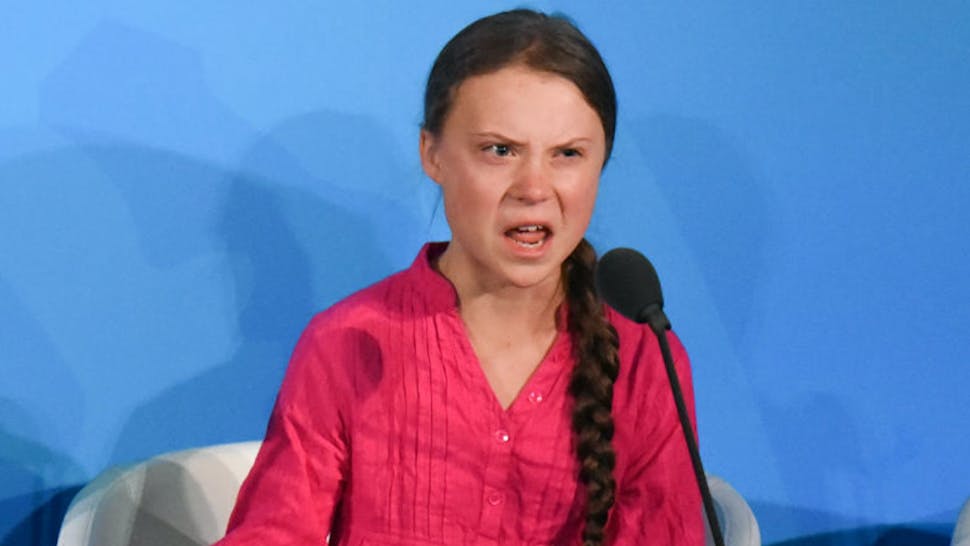 Greta Thunberg Youth activist Greta Thunberg speaks at the Climate Action Summit at the United Nations on September 23, 2019 in New York City.