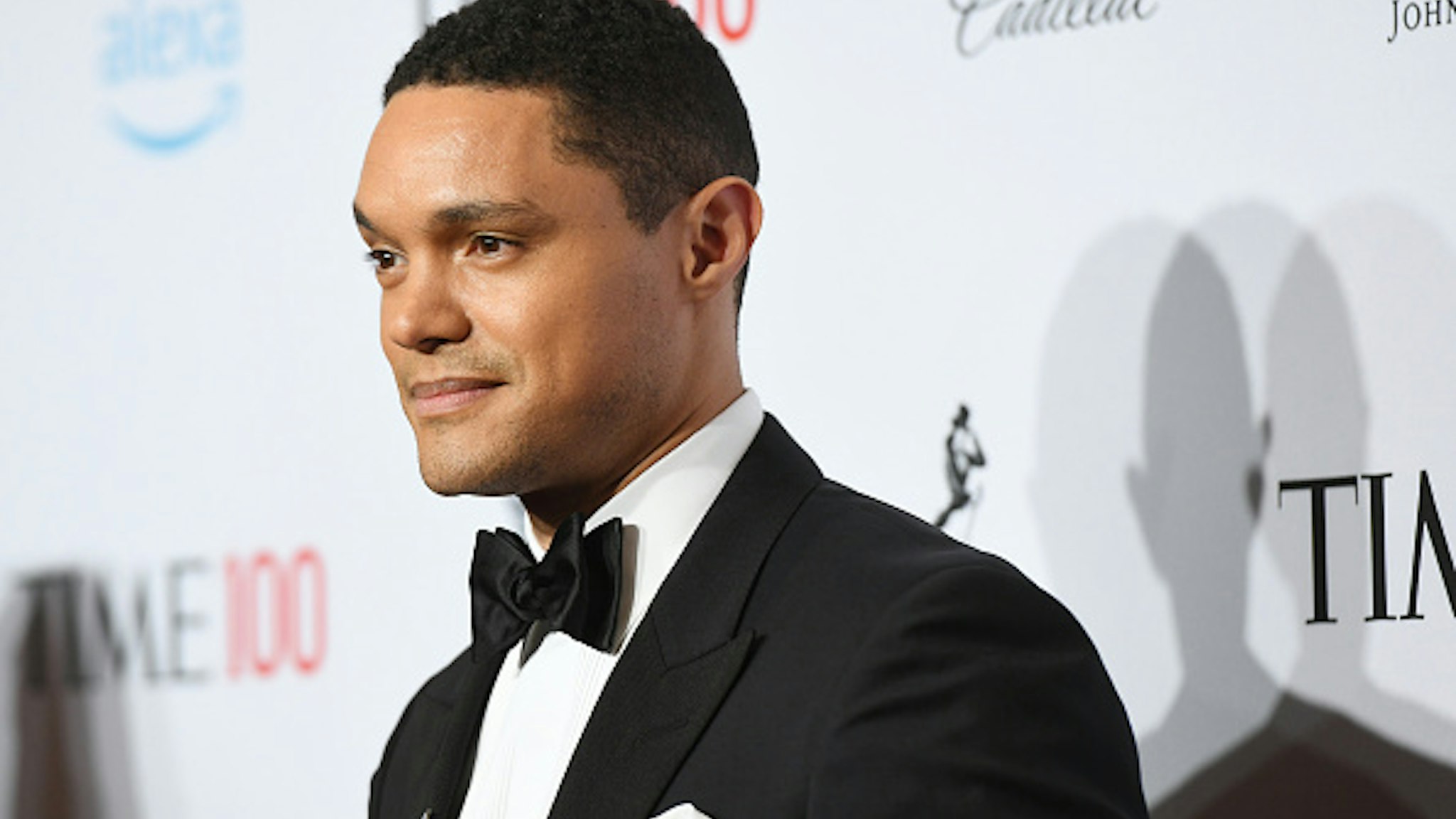NEW YORK, NEW YORK - APRIL 23: Trevor Noah attends the TIME 100 Gala 2019 Lobby Arrivals at Jazz at Lincoln Center on April 23, 2019 in New York City.
