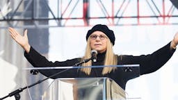 Women’s March Los Angeles Actress Barbra Streisand speaks onstage at the women's march in Los Angeles on January 21, 2017 in Los Angeles, California. (Photo by Emma McIntyre/Getty Images)