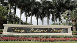 Trump National Doral A sign is seen near the front entrance to the Trump National Doral golf resort owned by U.S. President Donald Trump's company on October 17, 2019 in Doral, Florida. White House chief of staff Mick Mulvaney announced today that the resort will host the Group of Seven meeting, between the United States, UK, France, Germany, Canada, Japan, Italy, and the EU, and will take place in June of 2020. (Photo by Joe Raedle/Getty Images)