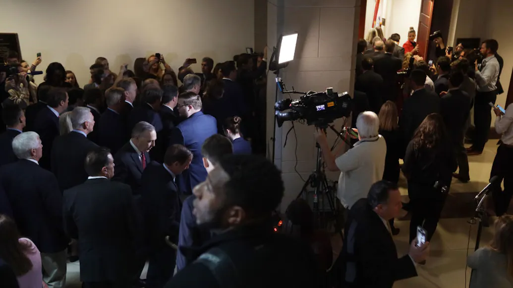 GOP Lawmakers Storm Closed-Door Impeachment Session As Schiff Walks Out