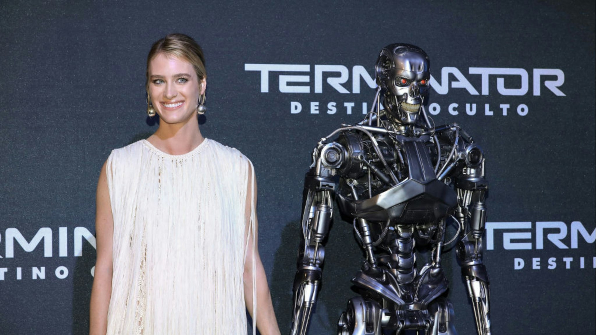 Mackenzie Davis attends the "Terminator: Dark Fate" fan event at Toreo Parque Central on October 13, 2019 in Mexico City, Mexico.