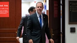 Adam Schiff WASHINGTON, DC - NOVEMBER 4: U.S. House Intelligence Committee Chairman Rep. Adam Schiff (D-CA) exits a closed-door hearing with the House Intelligence, Foreign Affairs and Oversight committees at the U.S. Capitol on November 4, 2019 in Washington, DC. On Monday, House investigators released the first transcripts from closed-door depositions in the impeachment inquiry. Four White House officials scheduled for depositions in the impeachment inquiry on Monday have signaled that they will not show up