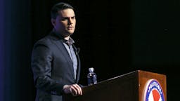 Ben Shapiro Ben Shapiro speaks onstage during Politicon 2018 at Los Angeles Convention Center on October 21, 2018 in Los Angeles, California. (Photo by Rich Polk/Getty Images for Politicon )