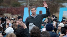 Beto O’Rourke DES MOINES, IOWA - NOVEMBER 01: Democratic presidential candidate, former Rep. Beto O'Rourke (D-TX) addresses his supporters after announcing he was dropping out of the presidential race before the start of the Liberty and Justice Celebration being held at the Wells Fargo Arena on November 01, 2019 in Des Moines, Iowa. Fourteen of the candidates hoping to win the Democratic nomination for president are expected to speak at the Celebration.