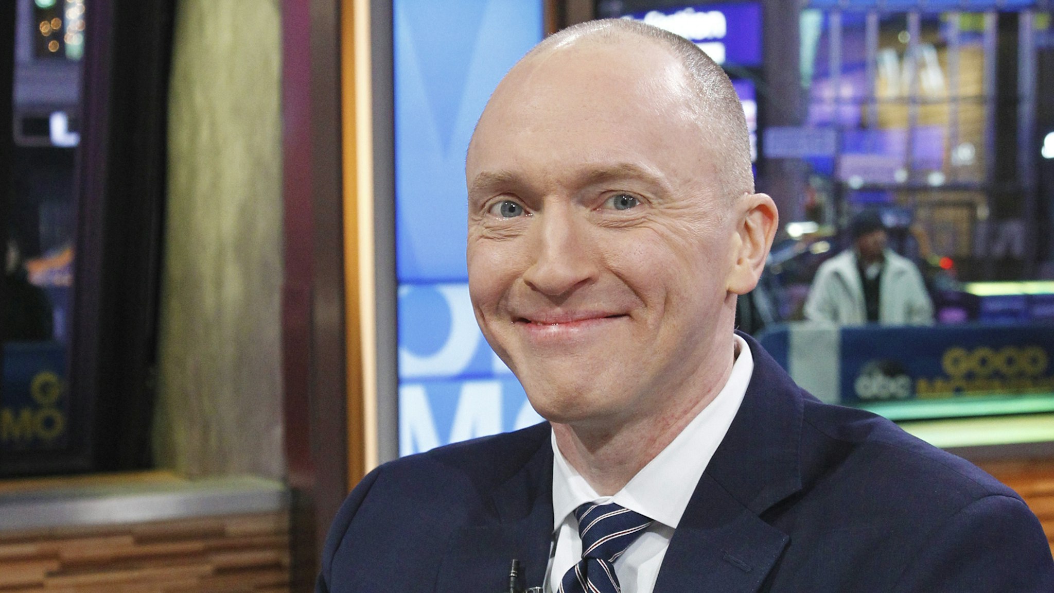 GOOD MORNING AMERICA - George Stephanopoulos interviews Carter Page, former foreign-policy adviser to Donald Trump's 2016 Presidential campaign, on "Good Morning America," Tuesday, February 6, 2018, airing on the Walt Disney Television via Getty Images Television Network.