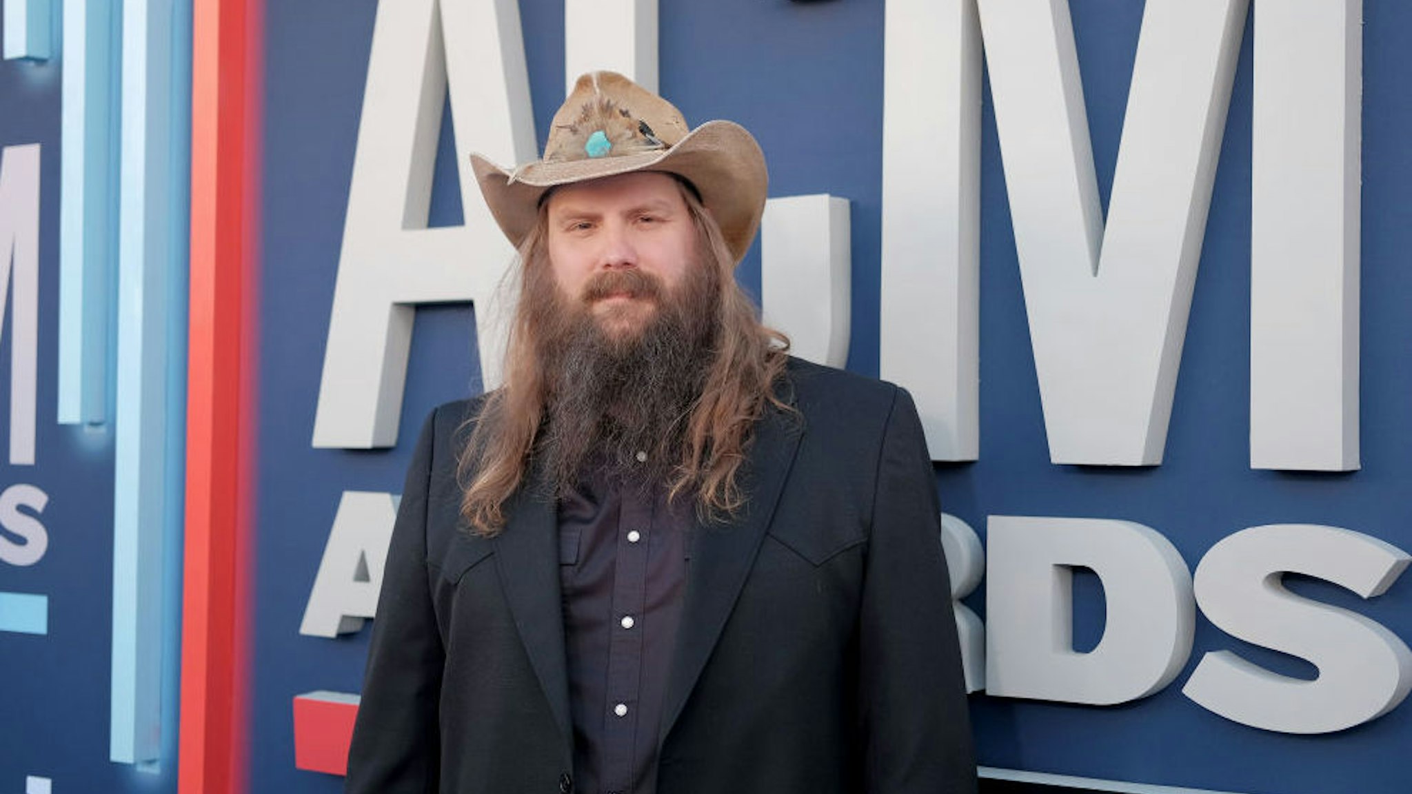 LAS VEGAS, NEVADA - APRIL 07: Chris Stapleton attends the 54th Academy Of Country Music Awards at MGM Grand Garden Arena on April 07, 2019 in Las Vegas, Nevada.