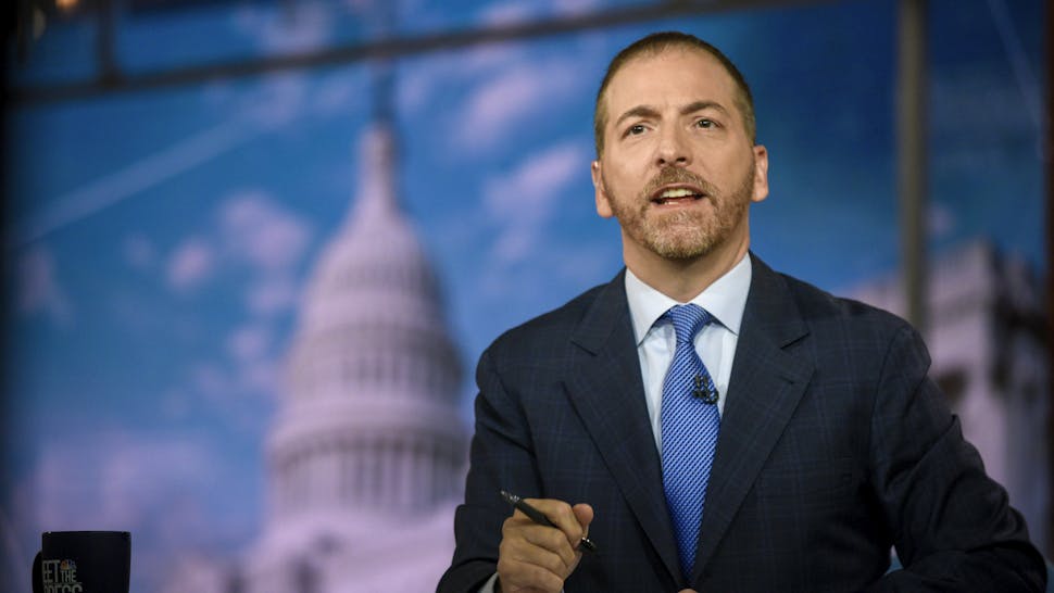 Chuck Todd Moderator Chuck Todd appears on "Meet the Press" in Washington, D.C., Sunday July 28, 2019.