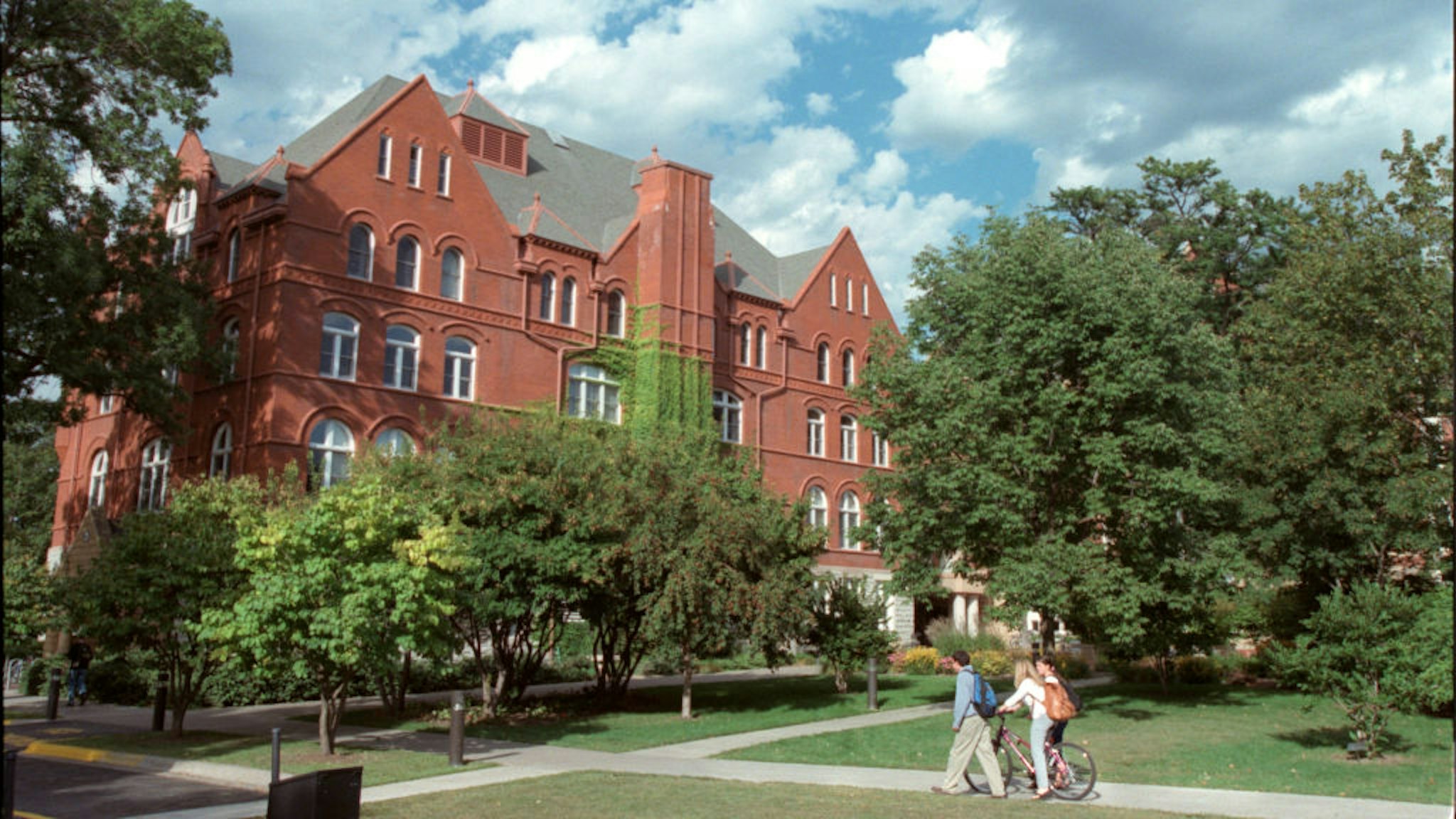 General view of Macalester College campus in St. Paul.
