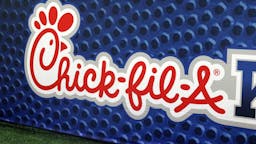 COLLEGE FOOTBALL: AUG 31 Chick-fil-A Kickoff – Duke v Alabama ATLANTA, GA - AUGUST 31: A view of the Chick-fil-A logo at the Chick-fil-A Kickoff Game between the Alabama Crimson Tide and the Duke Blue Devils on August 31, 2019 at Mercedes-Benz Stadium in Atlanta, Georgia.