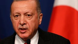 Erdogan BUDAPEST, HUNGARY - NOVEMBER 07: Turkish President Recep Tayyip Erdogan (L) poses with Hungarian Prime minister Viktor Orb‡n after they met for discussions on Syria and migration on November 7, 2019 in Budapest, Hungary.