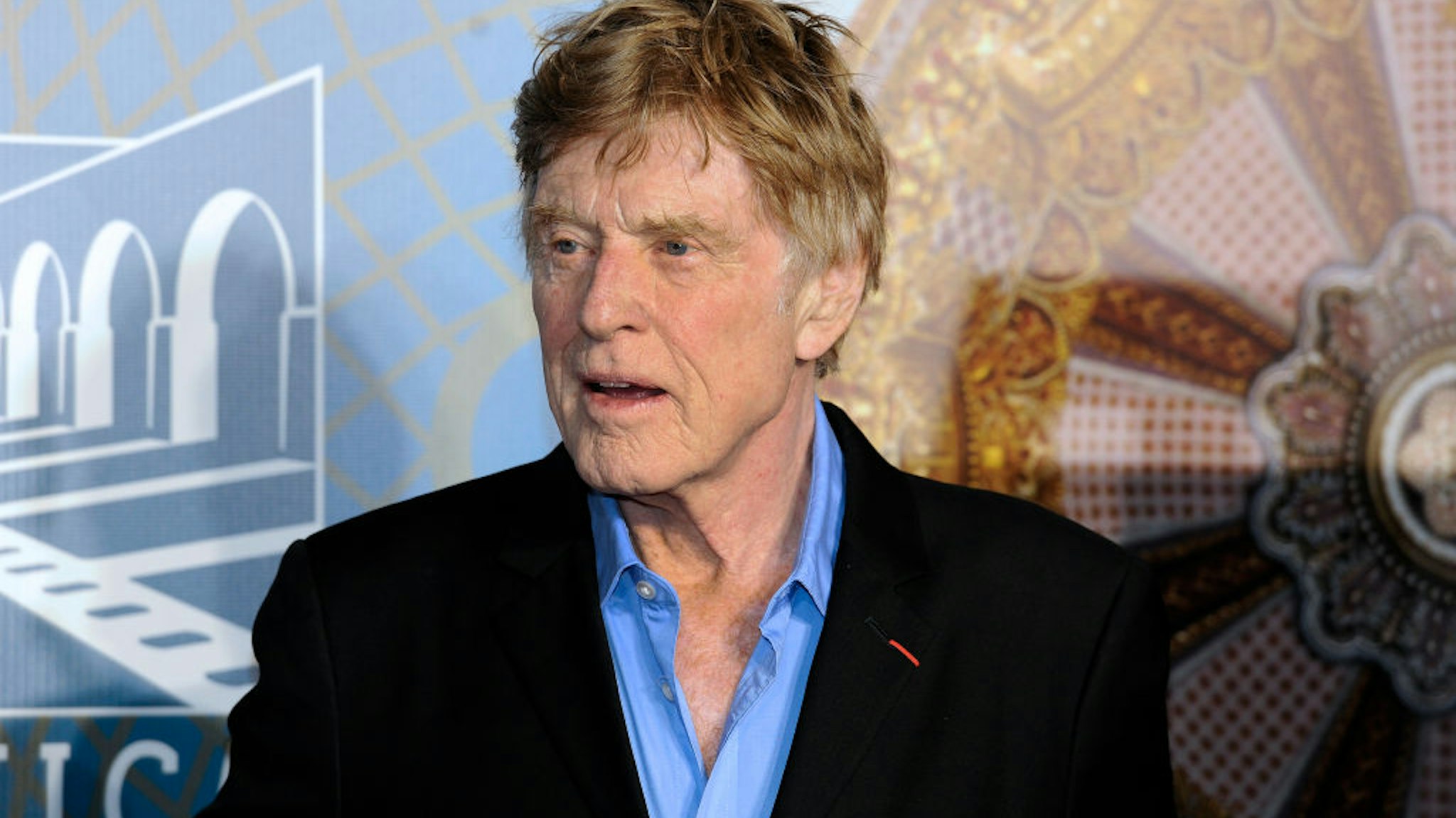 Robert Redford attends the presentation of the plaque of past edition winners during the 2019 Morelia International Film Festival on October 22, 2019 in Morelia, Mexico.