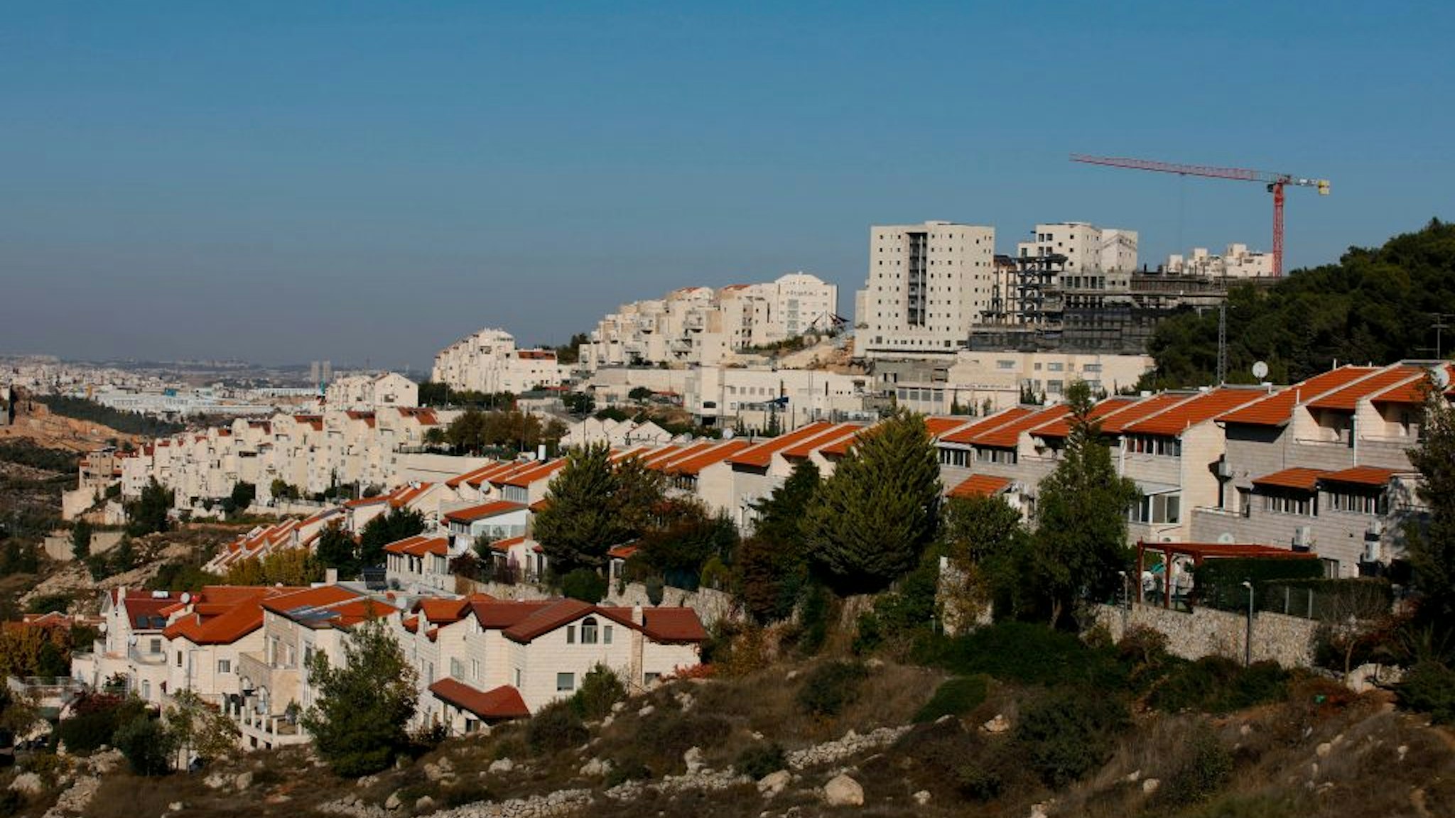 A picture taken on November 19, 2019 shows a general view of the Israeli settlement of Efrat near the Palestinian city of Bethlehem south of Jerusalem, in the occupied West Bank. - Israeli Prime Minister Benjamin Netanyahu said a US statement deeming Israeli settlement not to be illegal "rights a historical wrong". But the Palestinian Authority decried the US policy shift as "completely against international law". Both sides were responding to an announcement by US Secretary of State Mike Pompeo on November 18 saying that Washington "no longer considers Israeli settlements to be "inconsistent with international law".