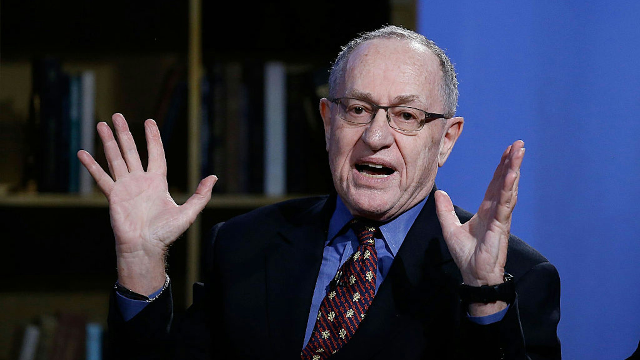 Alan Dershowitz attends Hulu Presents "Triumph's Election Special" produced by Funny Or Die at NEP Studios on February 3, 2016 in New York City.