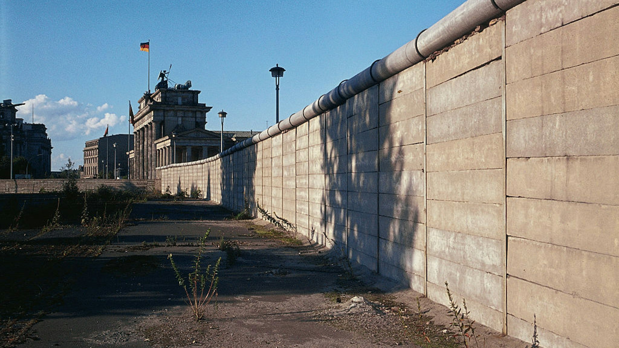 Berlin Wall near Brandenburg Gate.