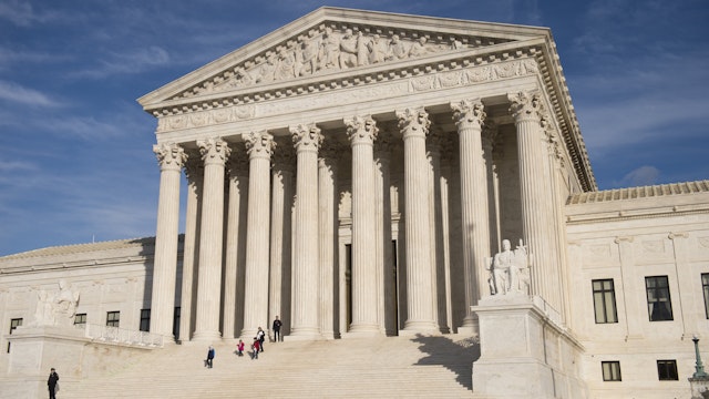 The US Supreme Court is seen in Washington, DC, on January 31, 2017. - President Donald Trump was poised Tuesday to unveil his pick for the US Supreme Court, a crucial appointment that could tilt the bench to conservatives on deeply divisive issues such as abortion and gun control. Trump's choice aims to fill a vacancy left by the sudden death of conservative justice Antonin Scalia in February 2016, which left the highest US court with four conservative and four liberal justices. (Photo by SAUL LOEB / AFP) (Photo credit should read SAUL LOEB/AFP via Getty Images)