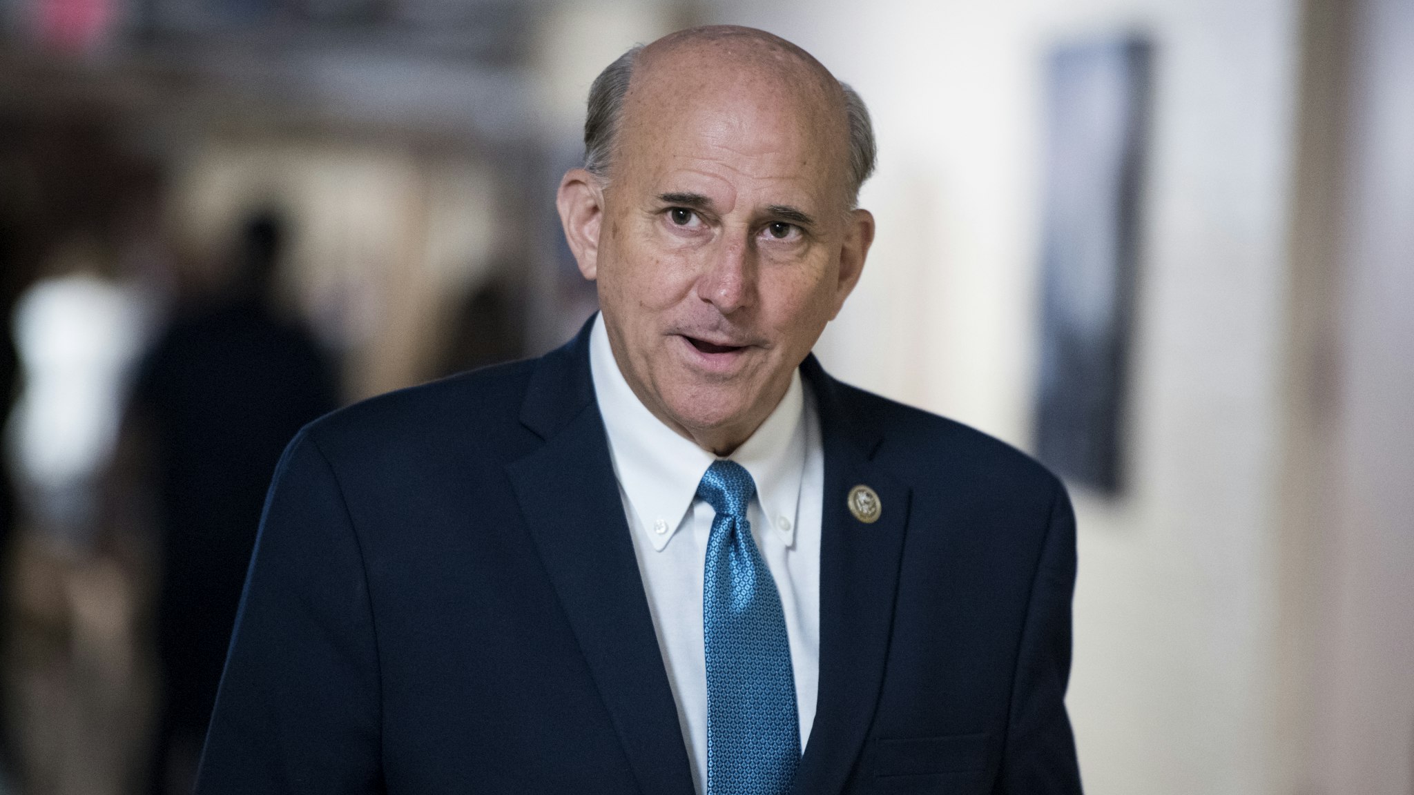 Rep. Louie Gohmert, R-Texas, leaves the House Republican Conference meeting in the Capitol on Wednesday, July 11, 2018.