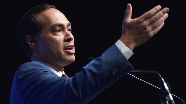 Julian Castro speaks during the Nevada Democrats' "First in the West" event