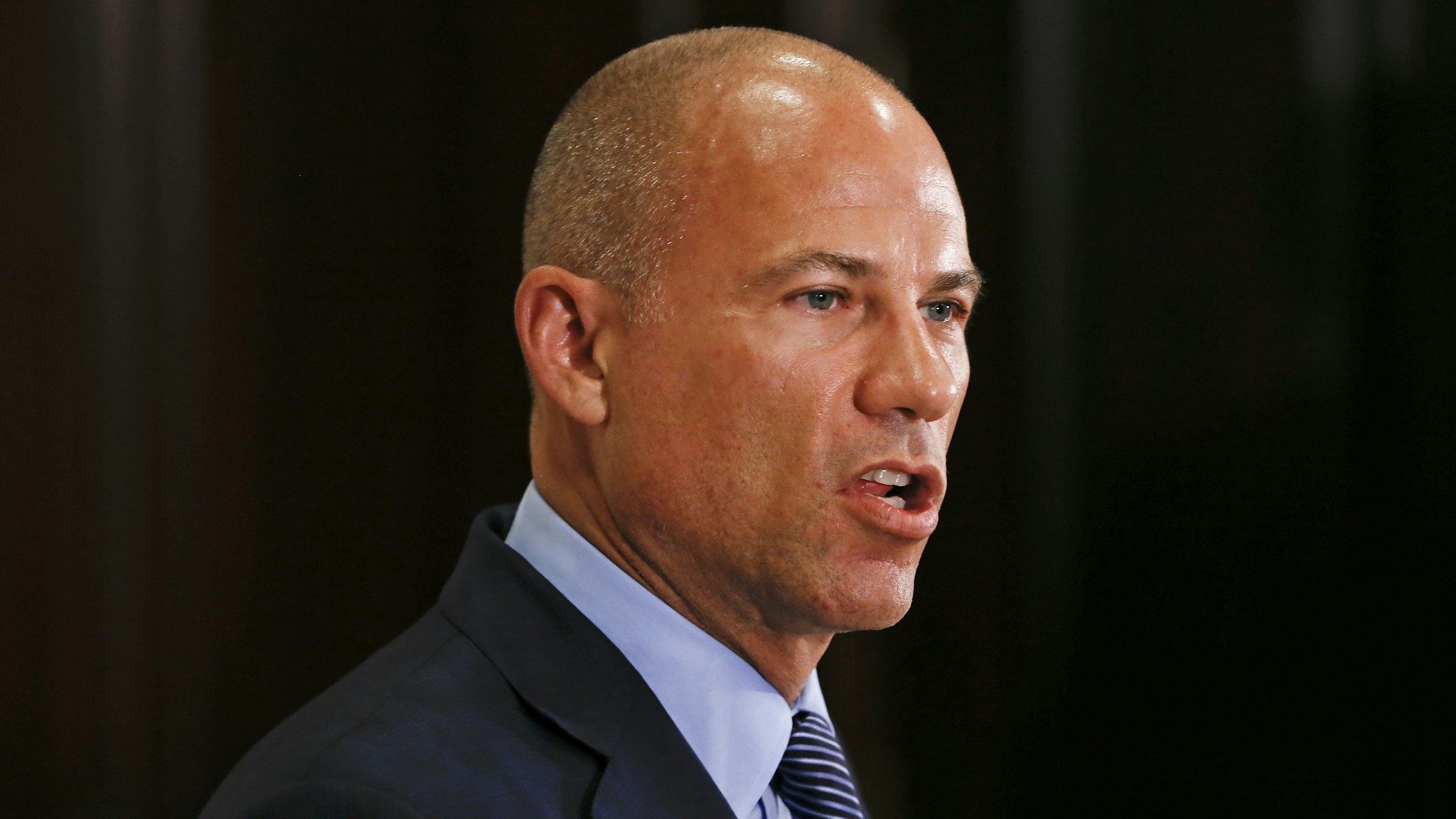 Attorney Michael Avenatti, representing some accusers of singer R. Kelly, details recent federal charges against the artist during a news conference at the Four Seasons on July 15, 2019 in Chicago, Illinois. Kelly has been charged with multiple sex crimes involving four women, three of whom were underage at the time of the alleged encounters.