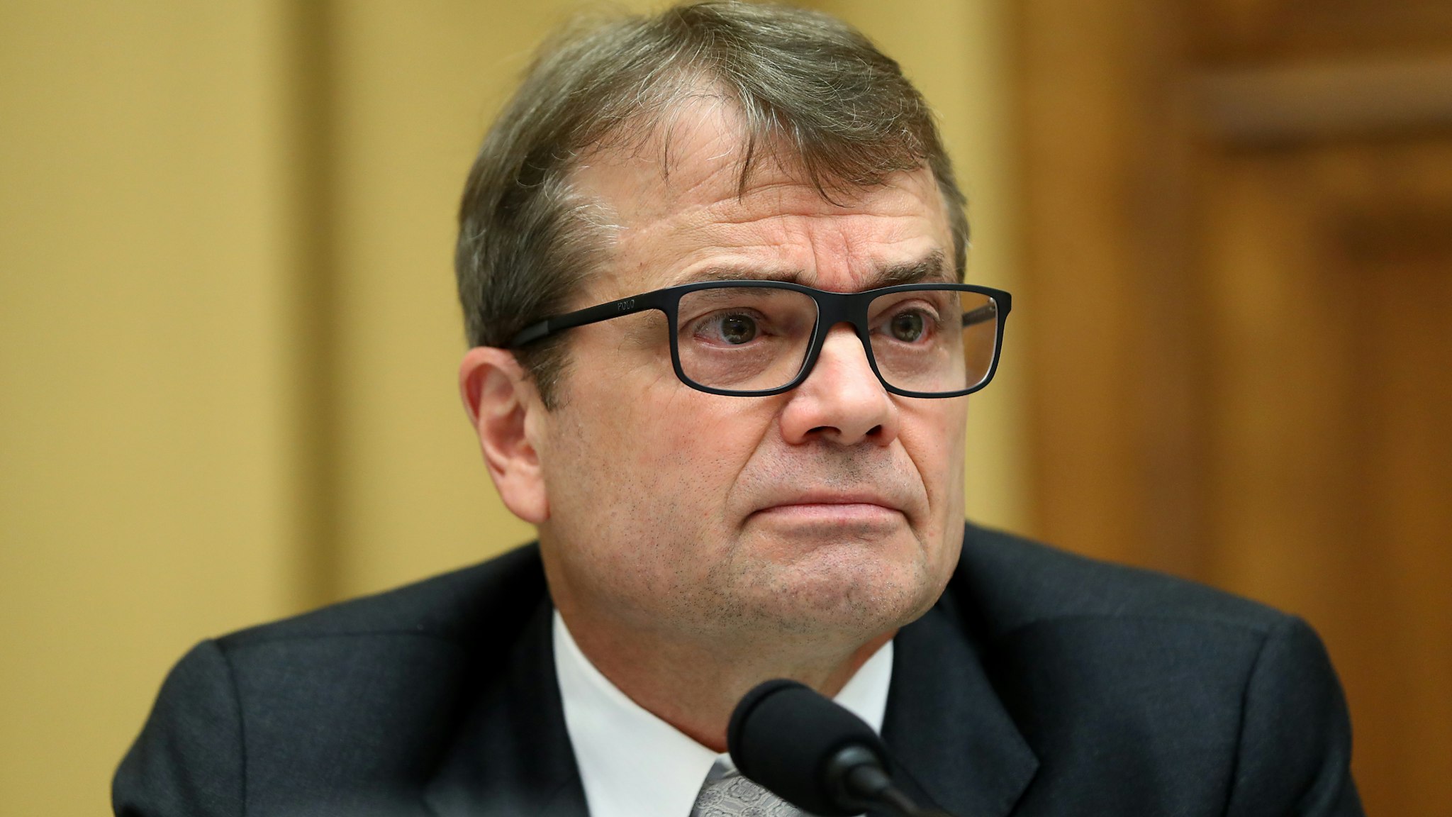 Representative Mike Quigley, a Democrat from Illinois, listens during a House Intelligence Committee hearing with Robert Mueller, former special counsel for the U.S. Department of Justice, in Washington, D.C., U.S., on Wednesday, July 24, 2019. Mueller made his reluctant, long-awaited appearance before Congress Wednesday, resisting pressure from Democrats who hoped he'd reveal additional information about his investigation of President Donald Trump.