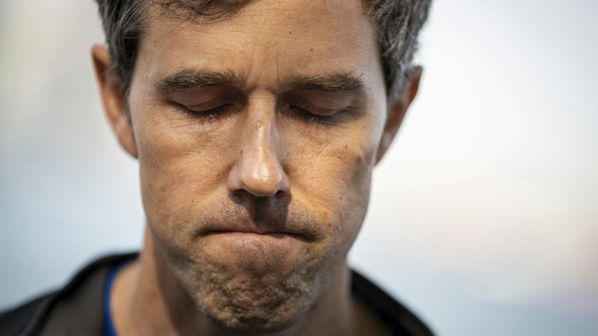 Democratic presidential candidate and former U.S. Rep. Beto O'Rourke speaks to the press after taking part in a Pride month run, June 12, 2019 in New York City. On Wednesday, O'Rourke pledged to reverse President Donald Trump's restrictions on transgender people serving in the military and push for passage of the Equality Act if elected president.