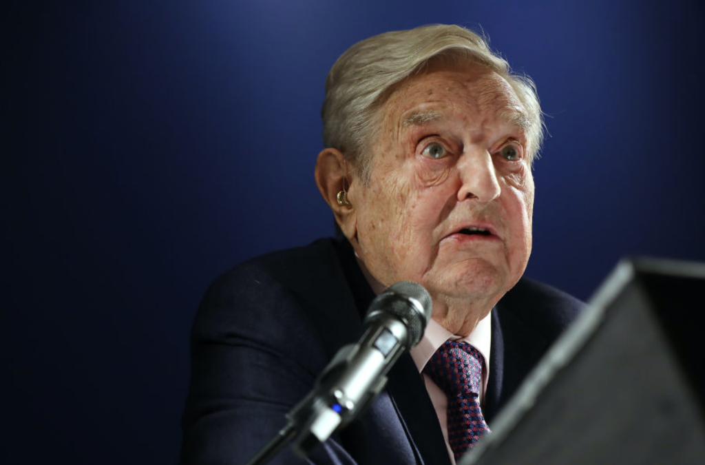George Soros, billionaire and founder of Soros Fund Management LLC, speaks at an event on day three of the World Economic Forum (WEF) in Davos, Switzerland, on Thursday, Jan. 24, 2019.