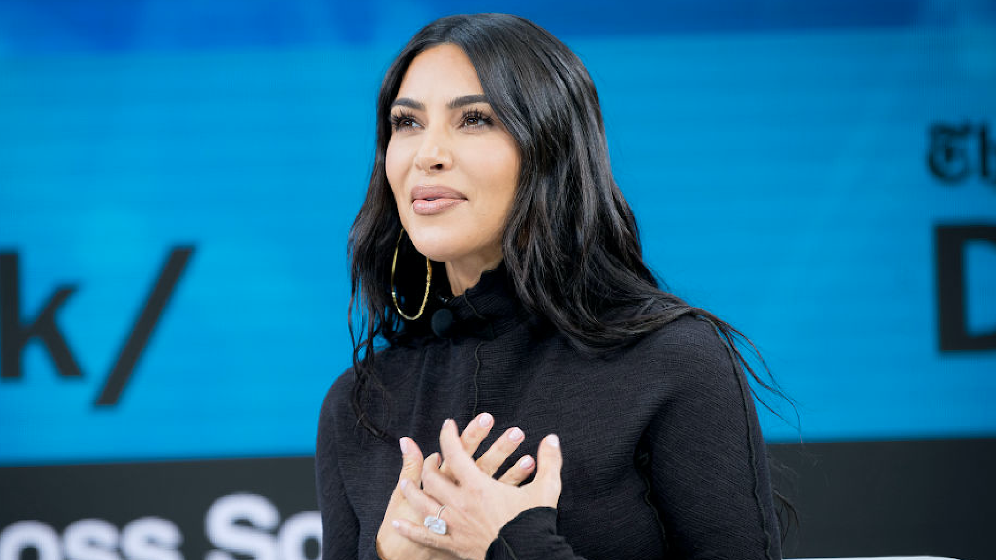Kim Kardashian West speaks onstage at 2019 New York Times Dealbook on November 06, 2019 in New York City.
