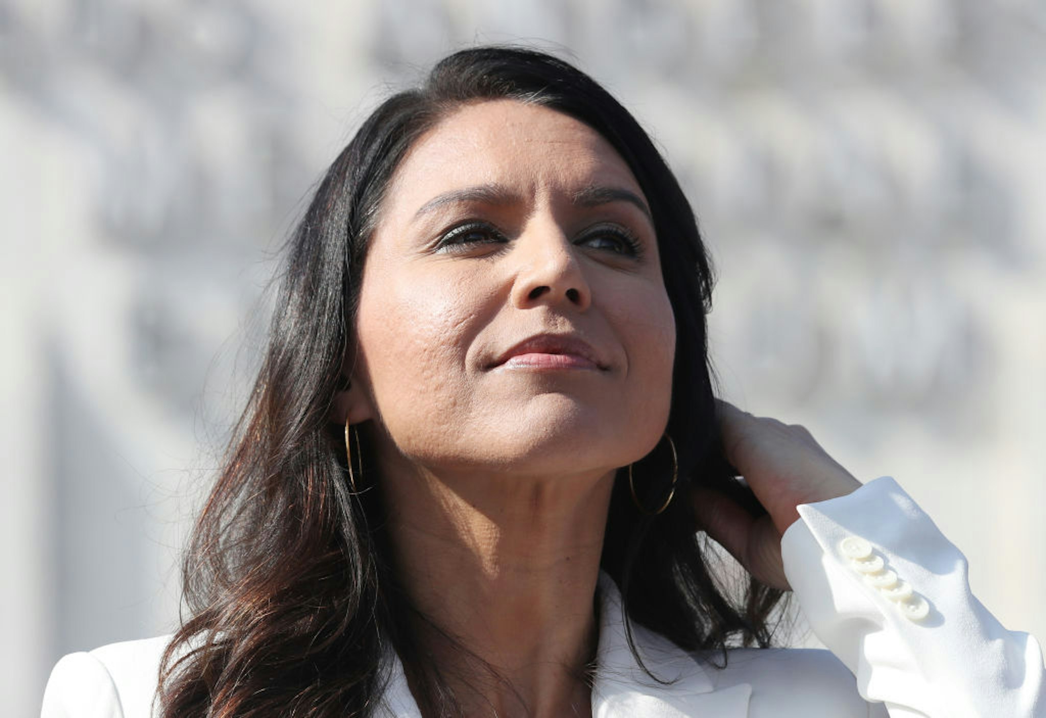 Tulsi Gabbard attends the inaugural Veterans Day L.A. event held outside of the Los Angeles Memorial Coliseum