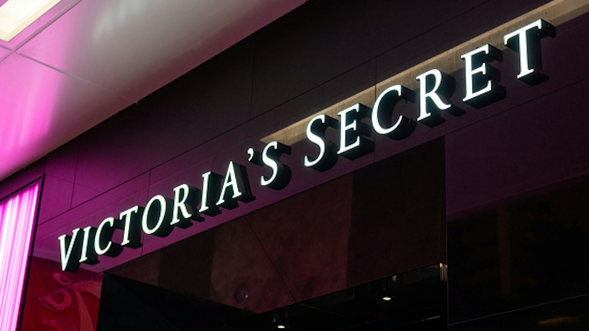 SHENZHEN, GUANGDONG, CHINA - 2019/10/06: A logo of Victoria's Secret, an American designer, manufacturer, and marketer of women's lingerie, womenwear, and beauty products, seen in Shenzhen.