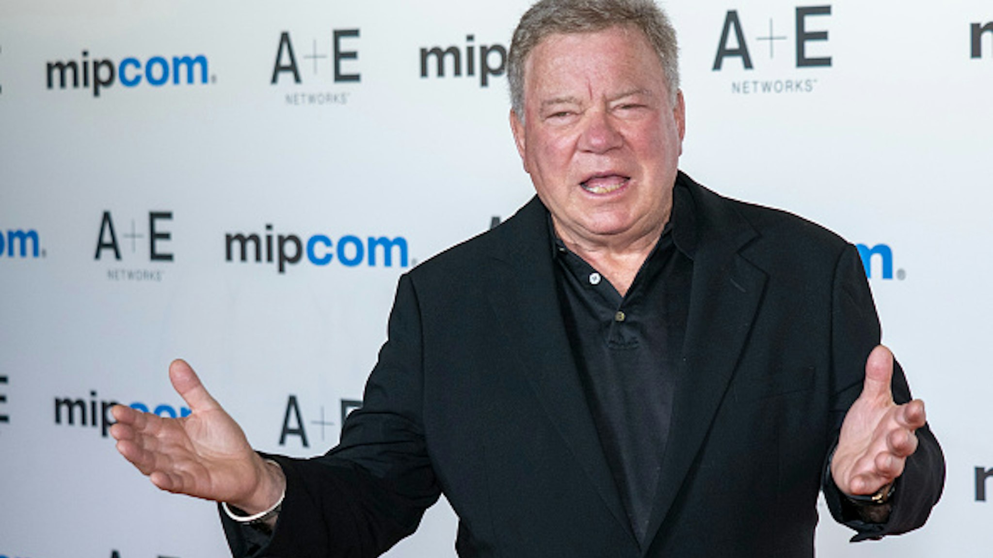 CANNES, FRANCE - OCTOBER 14: William Shatner attends the opening ceremony of MIPCOM 2019 on October 14, 2019 in Cannes, France.