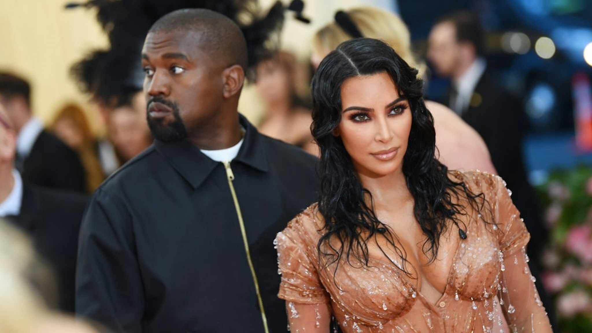 Kim Kardashian West and Kanye West attend The 2019 Met Gala Celebrating Camp: Notes on Fashion at Metropolitan Museum of Art on May 06, 2019 in New York City.