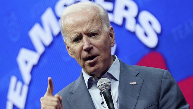 CEDAR RAPIDS, IOWA - DECEMBER 07: Democratic presidential candidate former U.S. Vice president Joe Biden speaks at the Teamsters Vote 2020 Presidential Candidate Forum December 7, 2019 in Cedar Rapids, Iowa. The Iowa Caucuses are less than two months away.