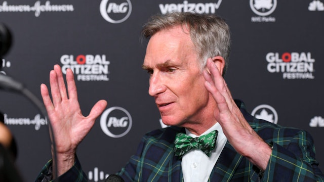 Bill Nye attends the 2019 Global Citizen Festival: Power The Movement in Central Park on September 28, 2019 in New York City. (Photo by Noam Galai/Getty Images for Global Citizen)