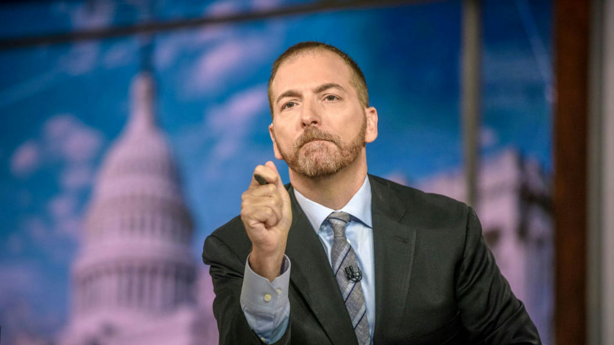 Moderator Chuck Todd appears on "Meet the Press" in Washington, D.C., Sunday August 4, 2019. (Photo by: William B. Plowman/NBC/NBC Newswire/NBCUniversal via Getty Images)