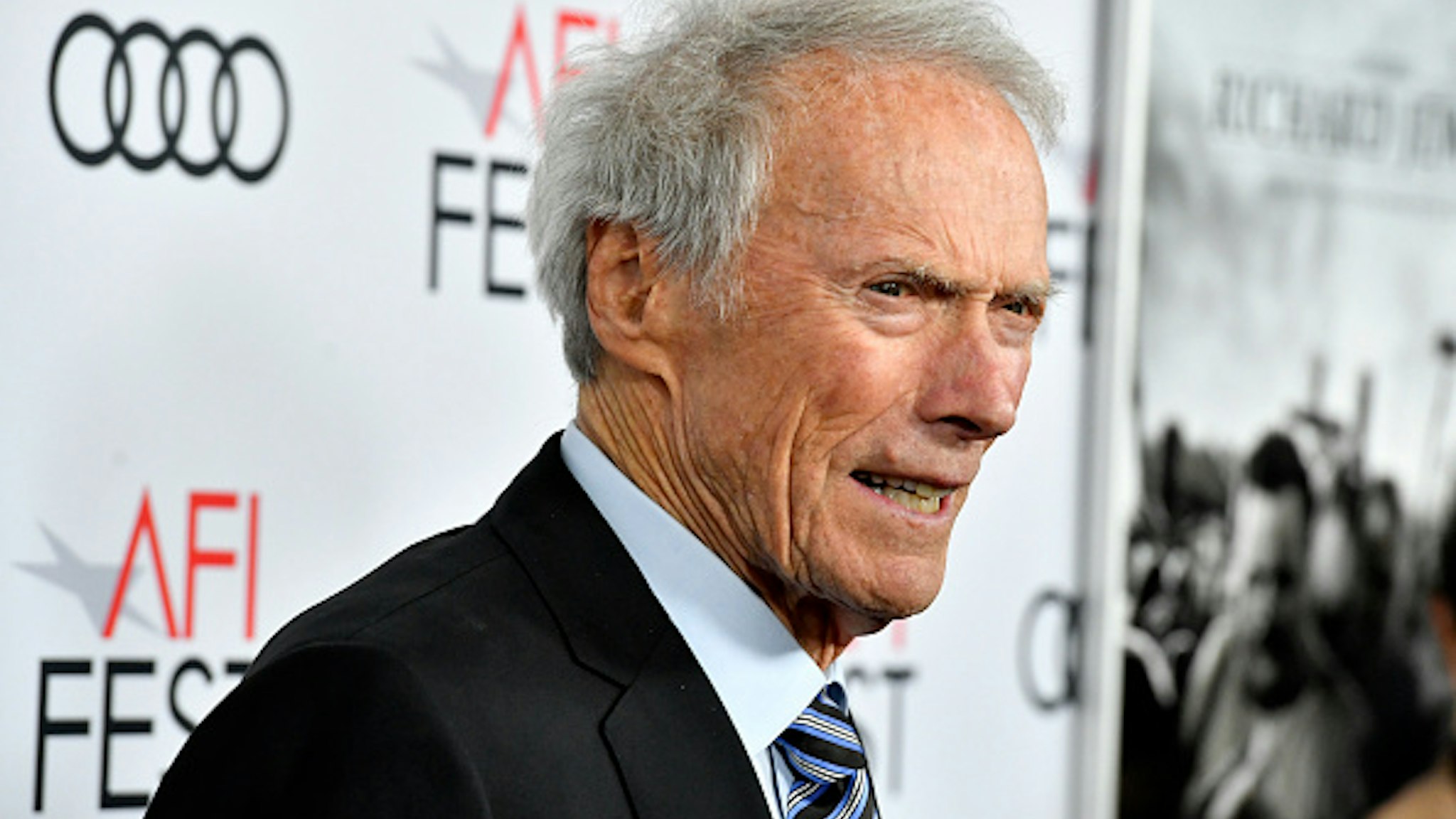 HOLLYWOOD, CALIFORNIA - NOVEMBER 20: Clint Eastwood attends the AFI FEST 2019 Presented By Audi – "Richard Jewell" Premiere at TCL Chinese Theatre on November 20, 2019 in Hollywood, California.