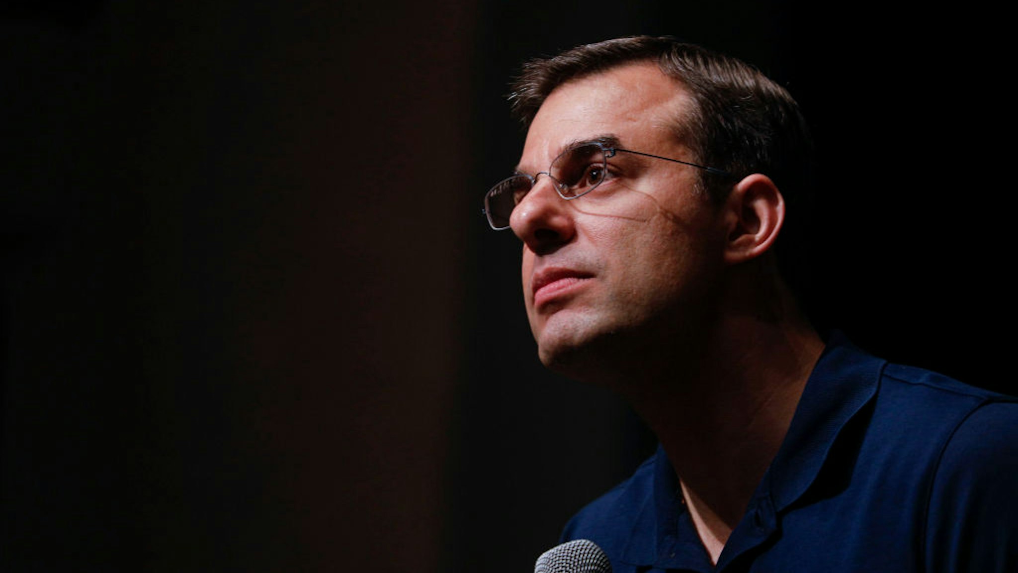 U.S. Rep. Justin Amash (R-MI) holds a Town Hall Meeting on May 28, 2019 in Grand Rapids, Michigan. Amash was the first Republican member of Congress to say that President Donald Trump engaged in impeachable conduct.