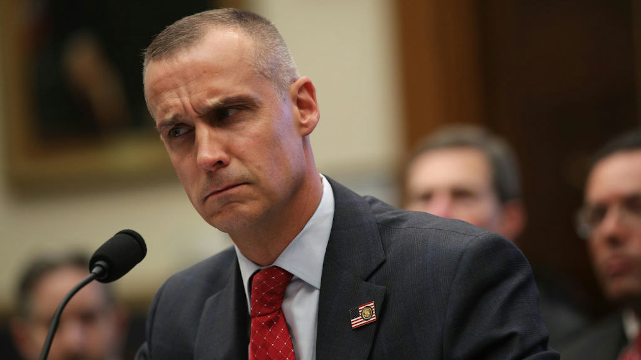 Former Trump campaign manager Corey Lewandowski testifies during a hearing before the House Judiciary Committee in the Rayburn House Office Building on Capitol Hill September 17, 2019 in Washington, DC.