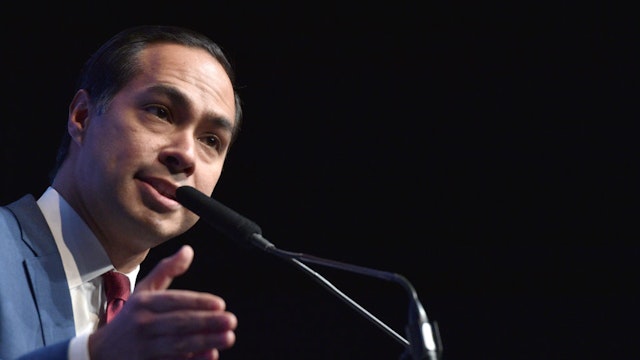 Democratic presidential candidate, former U.S. Housing and Urban Development Secretary Julian Castro speaks during the Nevada Democrats' "First in the West" event at Bellagio Resort &amp; Casino on November 17, 2019 in Las Vegas, Nevada.
