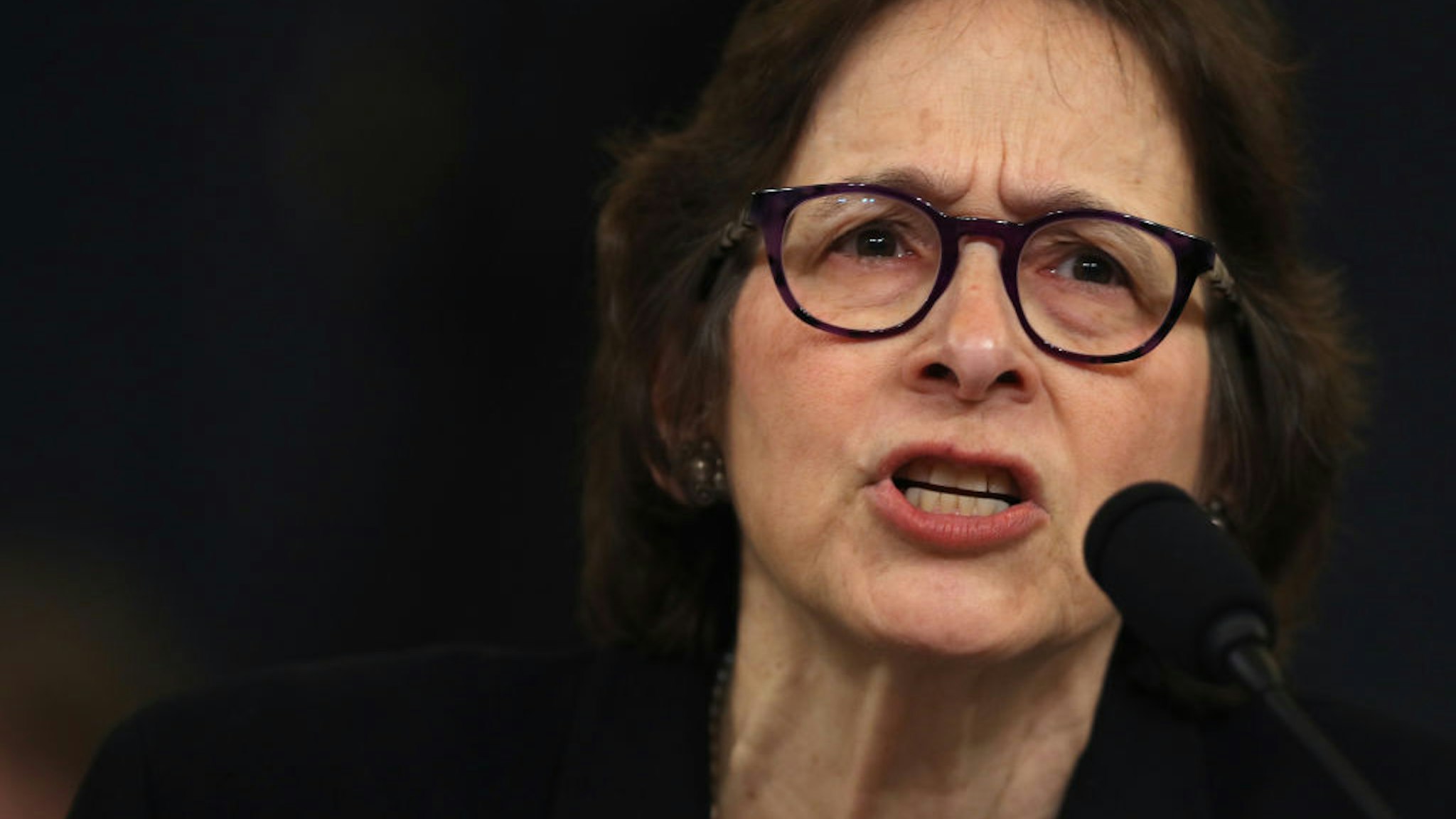 Constitutional scholar Pamela Karlan of Stanford University testifies before the House Judiciary Committee in the Longworth House Office Building on Capitol Hill December 4, 2019 in Washington, DC.