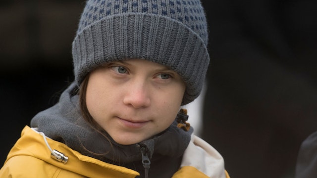 Greta Thunberg Attends Fridays For Future Strike In Turin on December 13, 2019 in Turin, Italy.