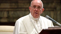 Pope Francis Receives Christmas Greetings From Roman Curia Photo by Vatican Pool/Getty Images