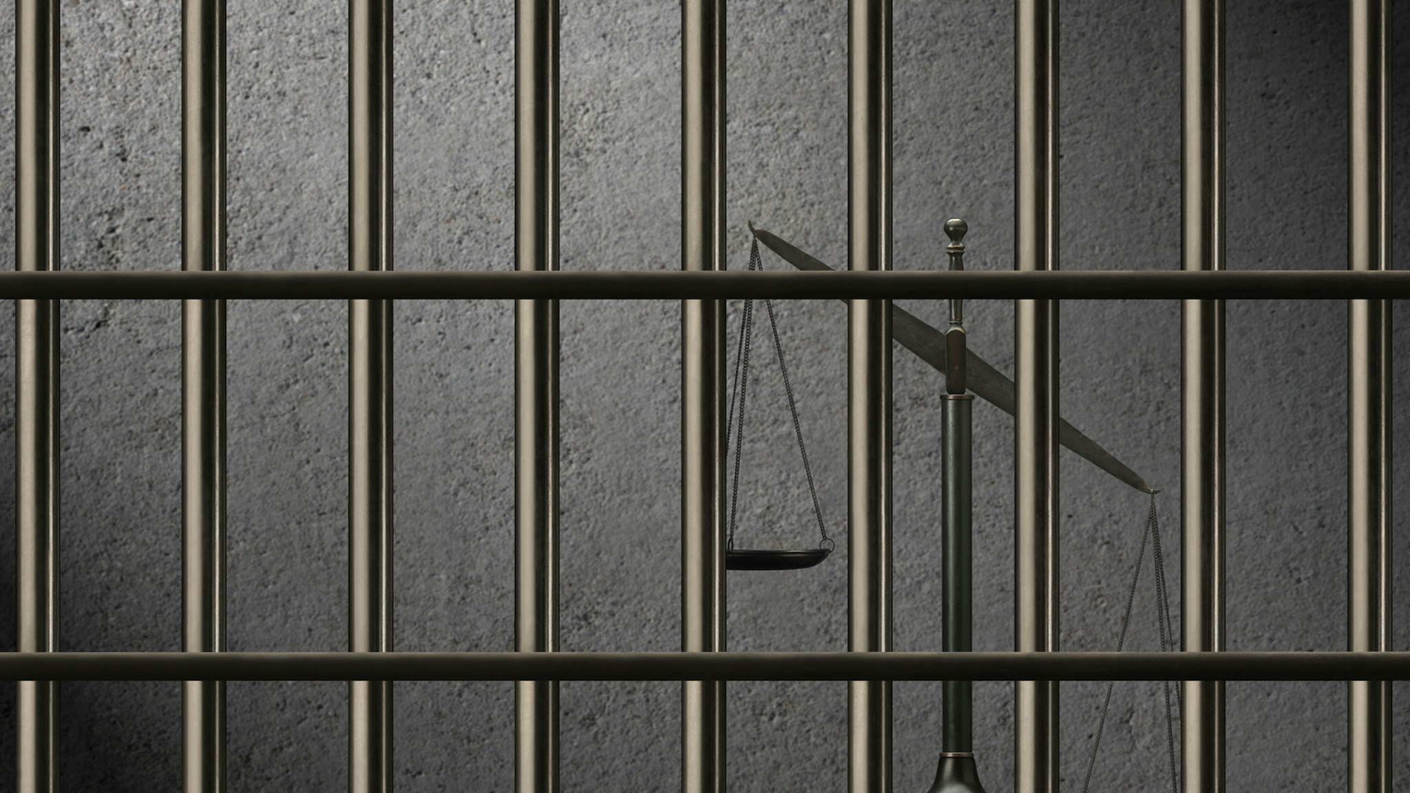 Unbalanced Scales of Justice Behind Bars.