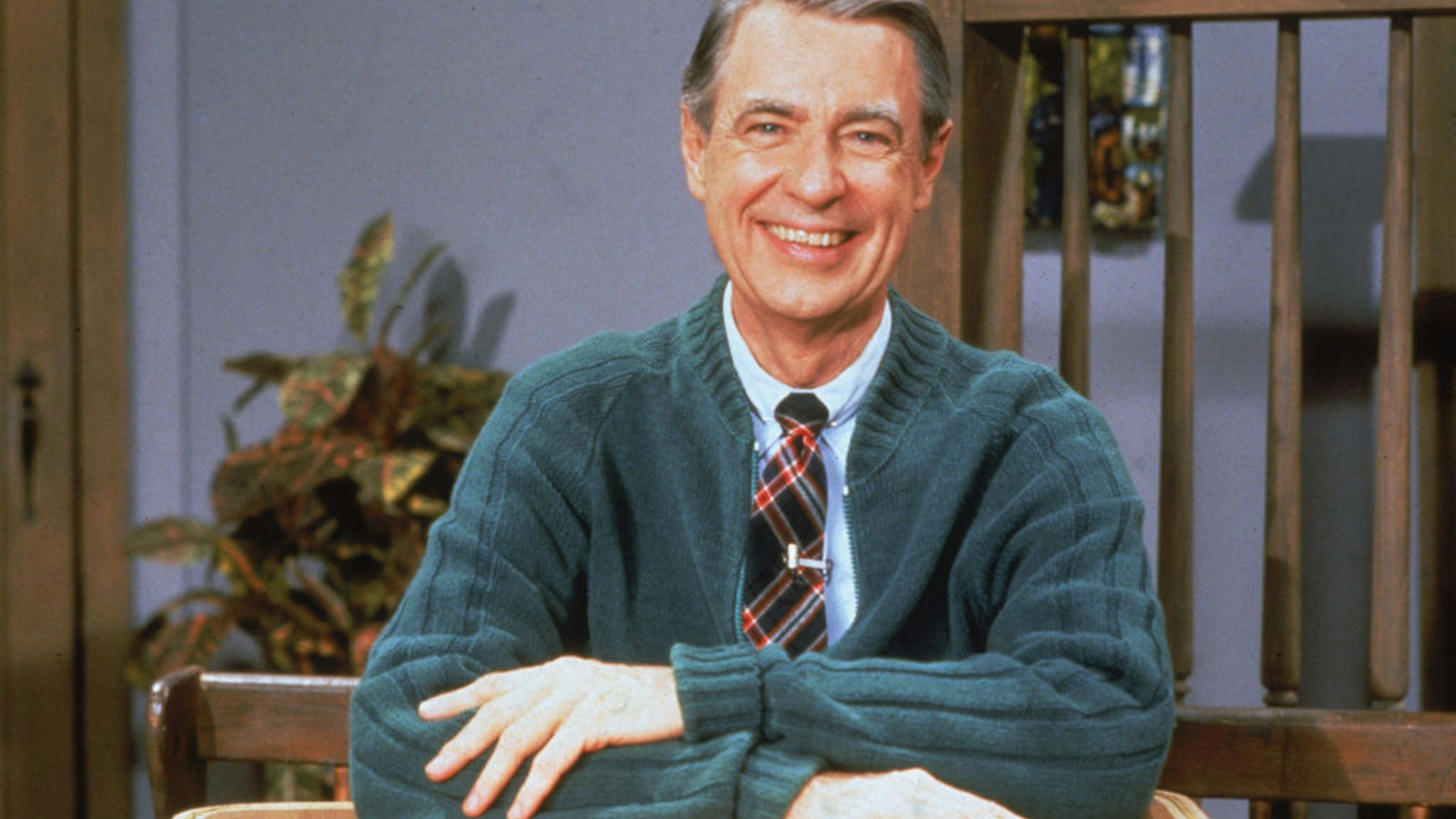 Portrait of American educator and television personality Fred Rogers (1928 - 2003) of the television series 'Mister Rogers' Neighborhood,' circa 1980s.
