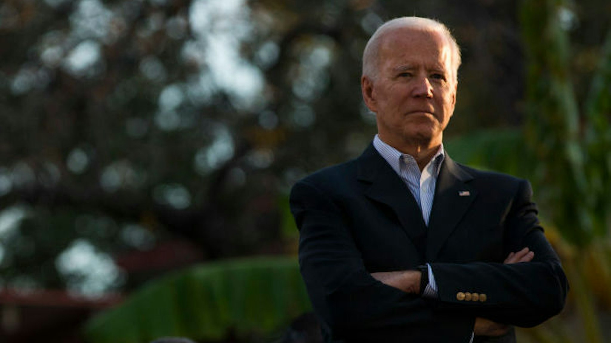 Democratic presidential candidate and former U.S. Vice President Joe Biden listens while he is introduced at a community event while campaigning on December 13, 2019 in San Antonio, Texas. Texas will hold its Democratic primary on March 3, 2020, also known as Super Tuesday. (Photo by Daniel Carde/Getty Images)