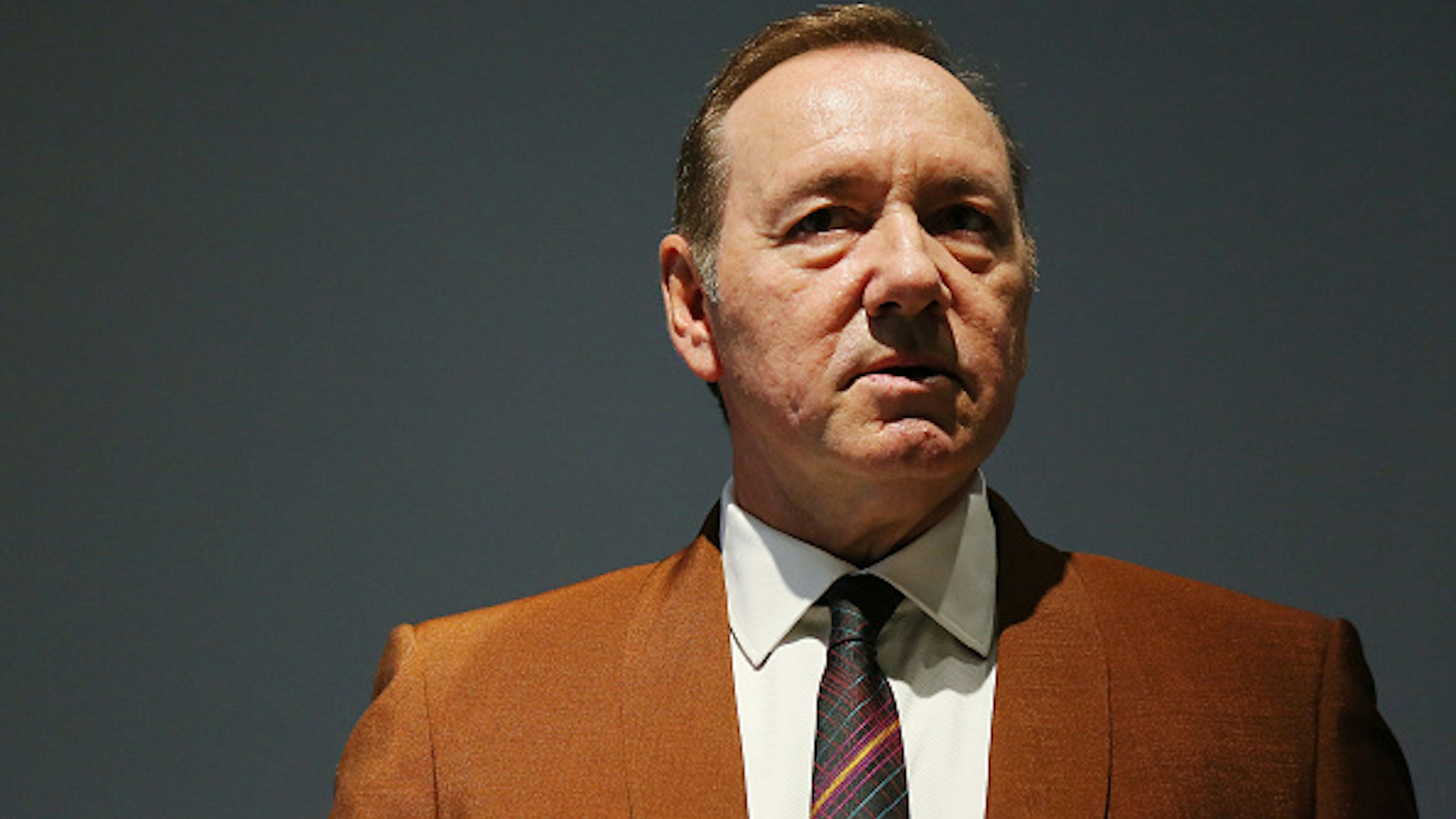 ROME, ITALY - AUGUST 02: Actor Kevin Spacey attends the reading of the event "The Boxer - La nostalgia del poeta" (The Boxer - The nostalgia of the poet) at Palazzo Massimo alle Terme on August 02, 2019 in Rome, Italy.