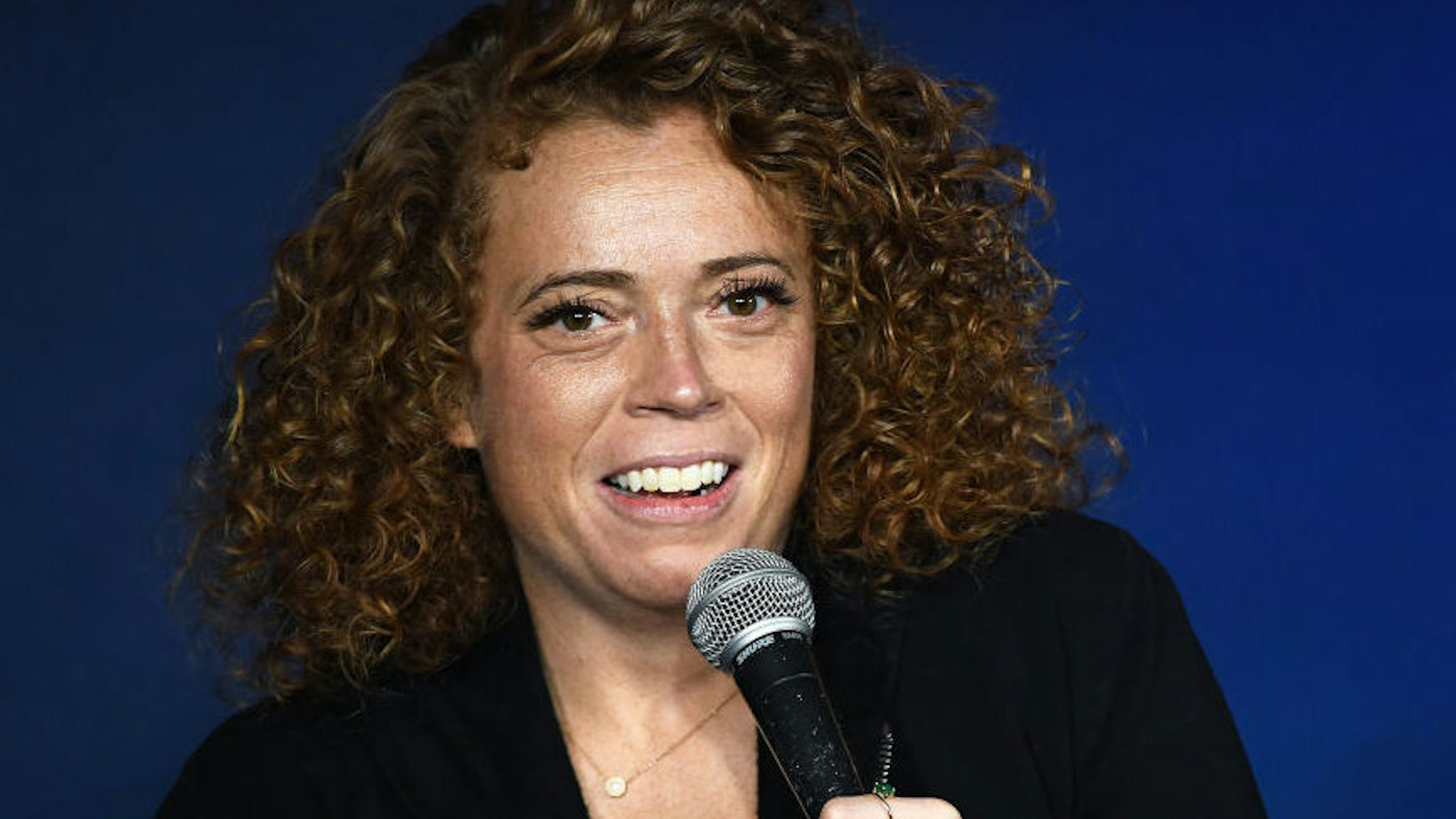 PASADENA, CALIFORNIA - DECEMBER 06: Comedian Michelle Wolf performs during her appearance at The Ice House Comedy Club on December 06, 2019 in Pasadena, California.
