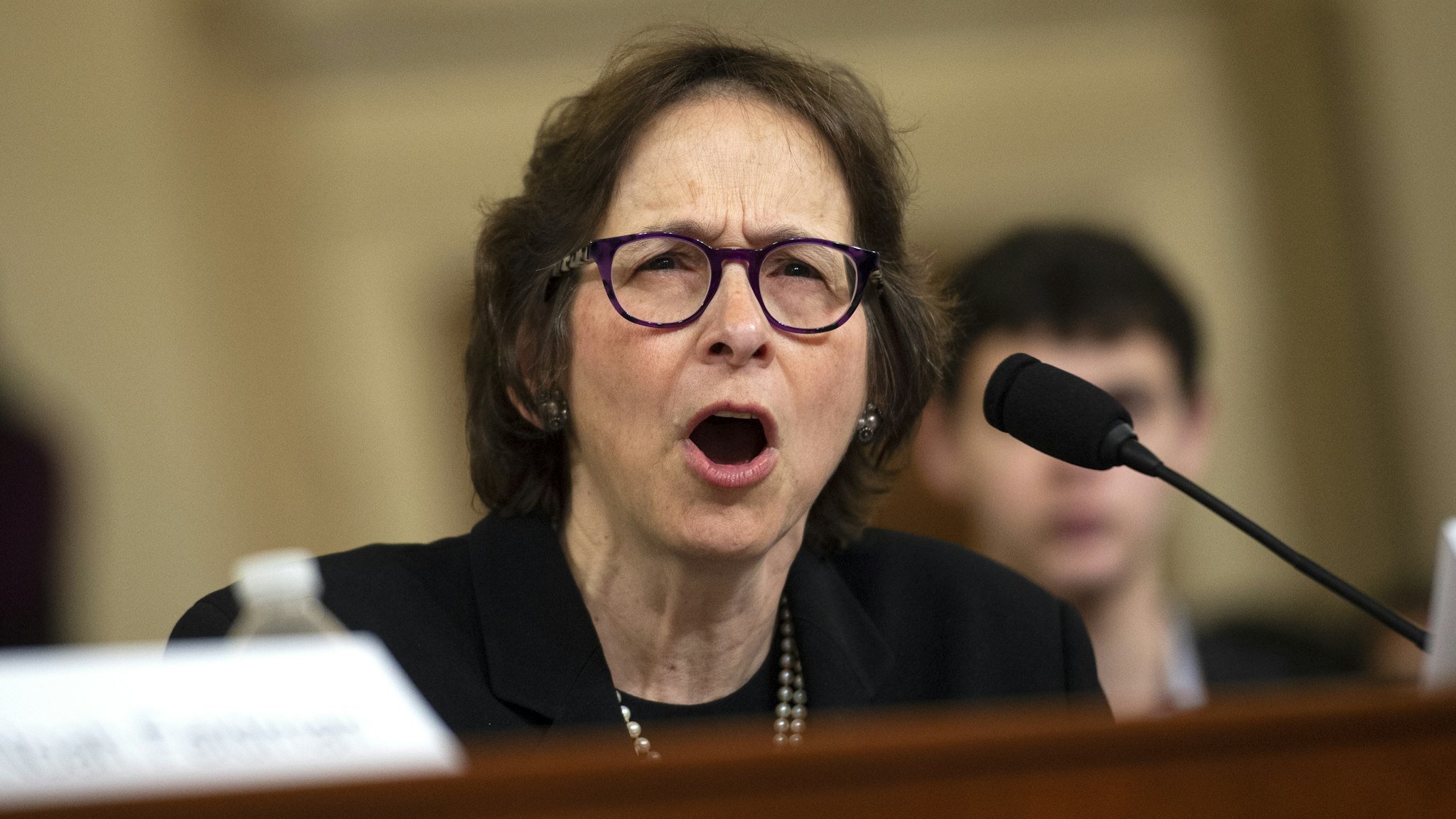 Stanford Law School professor Pamela Karlan testifies during the House Judiciary Committee hearing on the impeachment inquiry of President Trump in Longworth Building on Wednesday Dec. 4, 2019.